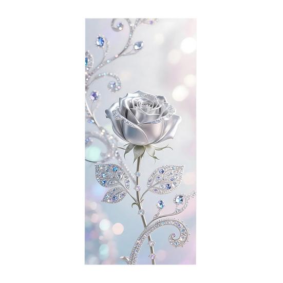Flower Window Privacy Film Leaf Film Static Cling Pattern Privacy Protection Removable Decorative Window Film F