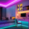 5 metrů vodotěsných LED světelných řetězů s 300 barevnými 5050 RGB LED a Bluetooth ovladačem