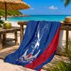 Crystal Eagles Crest Beach Towel Microfiber Beach Towel, Lightweight and Quick-Dry, for Summer Travel, Swimming Pool Fan Birthday Gift