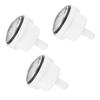 3pcs Bathtub Air Jet Plastic Bathtub Air Bubble Nozzle with 9 Holes for Spa Pool Accessory