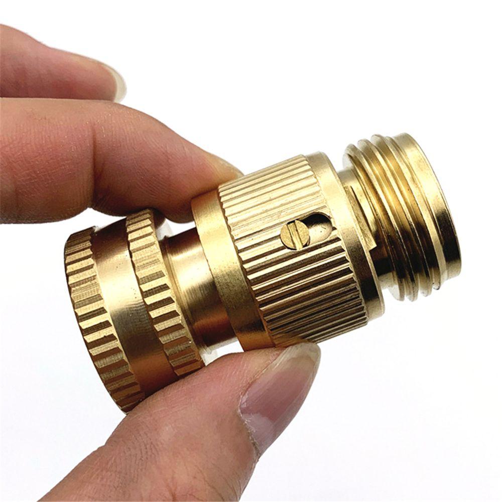 Garden Practical Solid Brass Hose Quick Connector Water Pipe Fit Female Male Thread Fitting Adapter