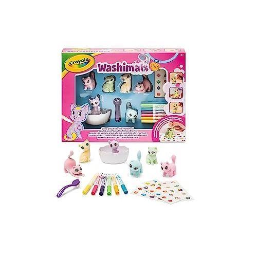 Crayola - washimals pets - kit d'activités avec autocollants couleurs p