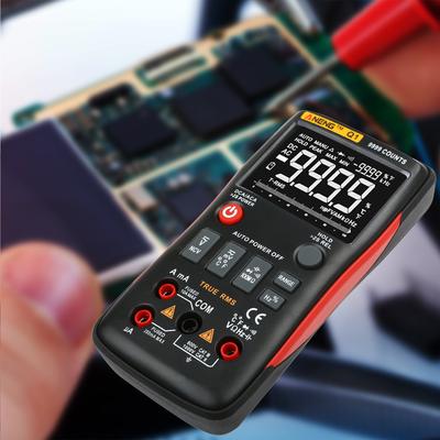 ANENG 9999 Contagens True RMS Multímetro Digital Multifuncional Voltimetro Amperimetro Portátil Mini