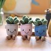 Söt och Söt Suckulent Blomkruka Hänge Plyschleksak Docka Tecknad Väska Hängande Nyckelring Docka Docka