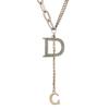 Autumn And Winter Versatile D Letter Fringed Women'S Necklace Douyin Same Collarbone Chain And Sweater Chain