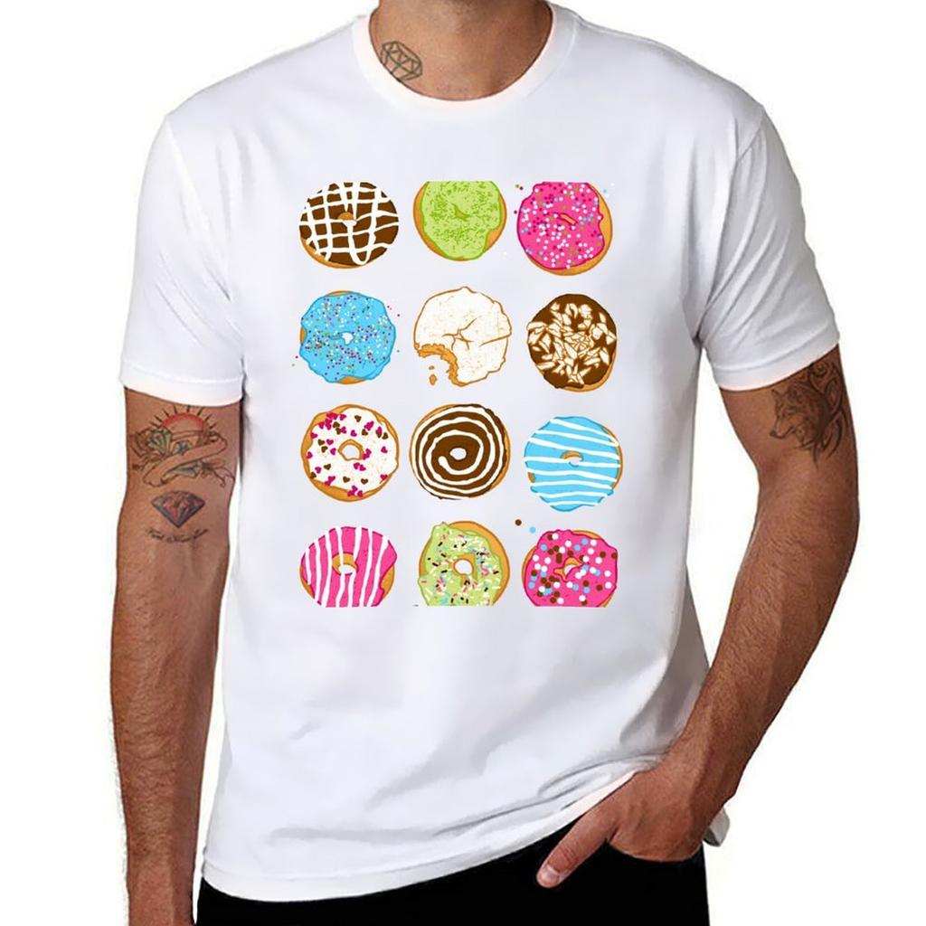 Sweet Donuts Tshirt Casual Loose Daily Wear Tshirt