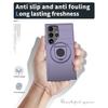 For Samsung Galaxy S25 Ultra Magnetic Case Ring Kickstand PC + TPU Phone Cover