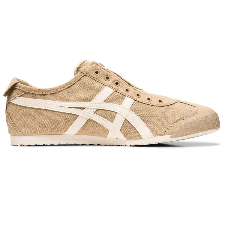 ONITSUKA TIGER Mexico 66 Slip-On Minimalist Comfortable Low-Top Lifestyle Casual Shoes Unisex Sneaker Light-Yellow 1183A360-204