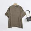 MD Women Clothes Casual Wind Relaxed Feeling Light and Loose Round Neck Sweater Short Sleeve T-shirt Knit 05610648567