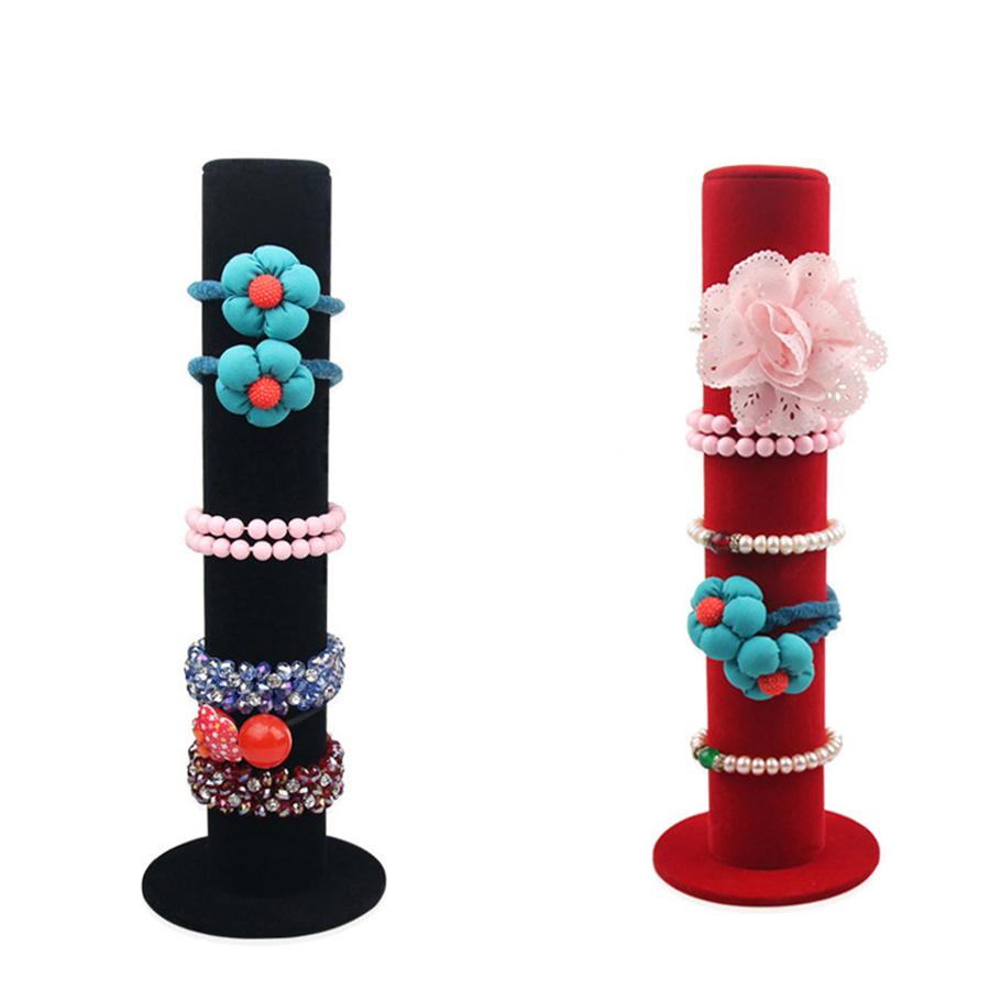 1PC, vertical bracelet display rack, material: plush. The product is suitable for bracelet storage,