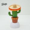 Jouet de Voiture Solaire Cactus Danseur Ornement, Figurine Décorative Amusante pour Intérieur Automobile, Animé Oscillant pour Véhicules, Décoration de Maison Style Tropical