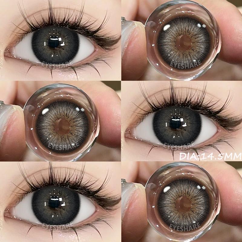 

1 пара черных контактных линз для глаз 14,5 мм контактные линзы коричневые высококачественные натуральные контактные линзы серые линзы