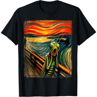 Scream Shirt for Grasshopper Lovers _ Artistic Grasshopper T-Shirt