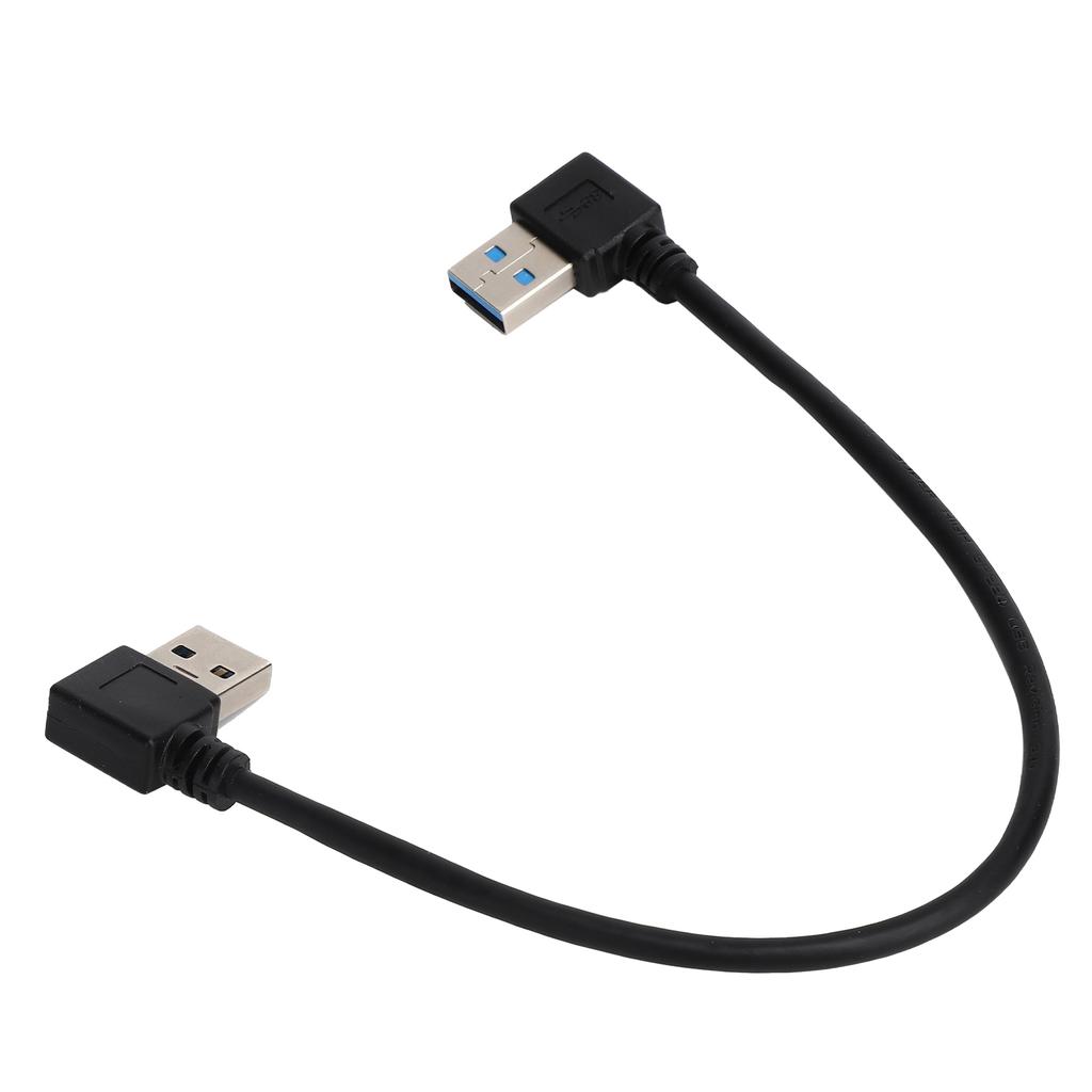 Câble USB vers USB 25cm USB3.0 Coudé à 90 degrés Mâle vers Mâle Coudé Droit pour Transfert de Données