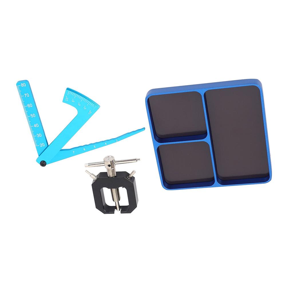 RC Screw Tray Aluminum Alloy RC Nuts Storage Fixing Tools Holder Plate with Disassembly Tool and