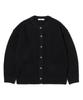 Knitted Anti-Pilling Volume Waffle Cardigan Black