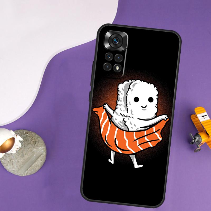 Sushi Case For Xiaomi Redmi Note 13 Pro 14 12 9 10 11 Pro 10S 11S 12S Redmi 13C 14C 10C 12C Cover