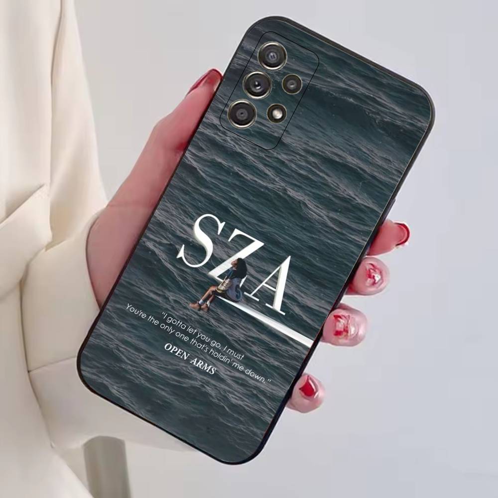 Fashion Singer For S-SZA Phone Case For Samsung S25,S24,S21,S22,S23,S30,Ultra,S20,Plus,Fe,Lite,Note,10,Black Cover