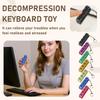 Mechanical Keyboard Luminous Transparent Shaft Decompression Toy, Crystal Keycap High Decompression Toy School Bag Pendant