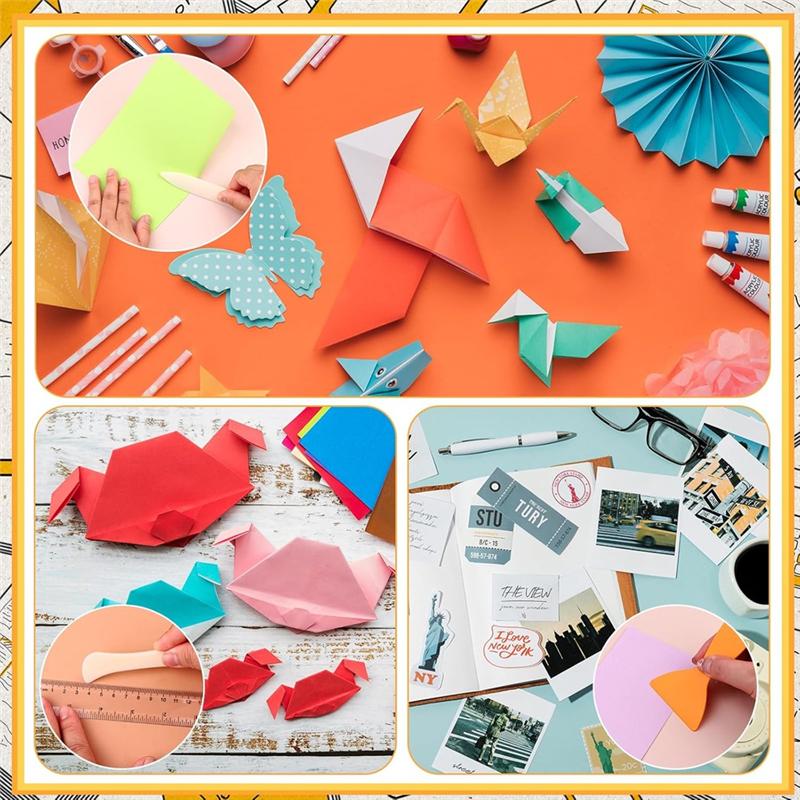 A95I-For Paper-Folding Bone Folder Tools 15 Pcs Creasing Scrapbooking Crafting Scraper For Paper-Leathercrafts Bookbinding