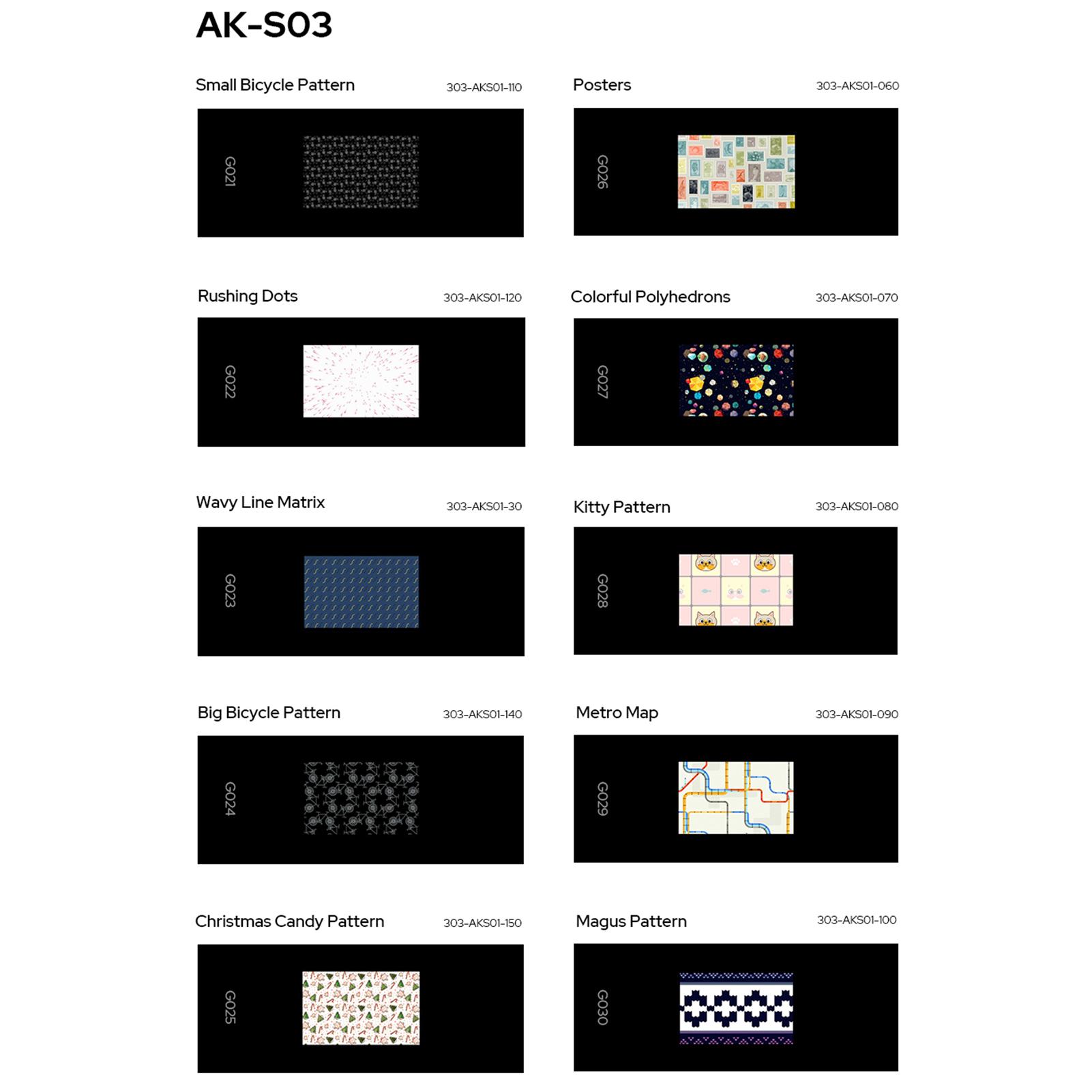 Godox AK-S03 Slide Set Transparencies for Godox AK-R21 Camera Flash Projector, Pack of 10pcs