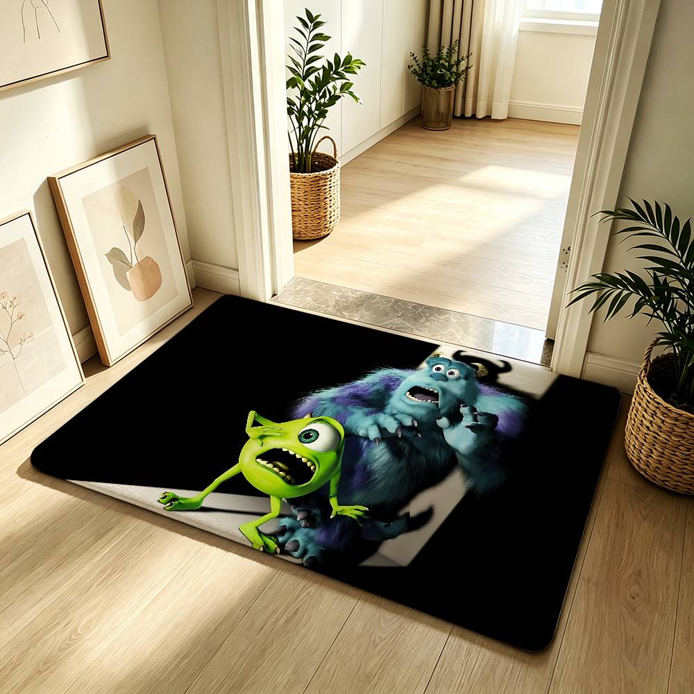 Anime-M-monsters-University-S Carpet Bathroom Anti-slip Mat Door Mat Home Decoration Mat Entrance Door Mat Scratch-resistant
