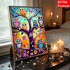 DIY The Owl on Guard Duty Pearl Diamond Art Kits Without Frame 30x40cm Gem Art Diamond Painting Kits for Adults/Beginners Gift Idea Home Wall Decor