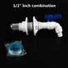 1/2" 3/4" 1" 1.2" 1.5" 2" Female/Male Thread ABS Plastic Connector Garden Irrigation Joint Fish tank Aquarium Drain Pipe Fitting