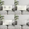 Home Decor Modern Circles Geometric Throw Pillow Suitable For Sofa Bedroom Car Pillow Cover Cushion Rectangular Back Cushion