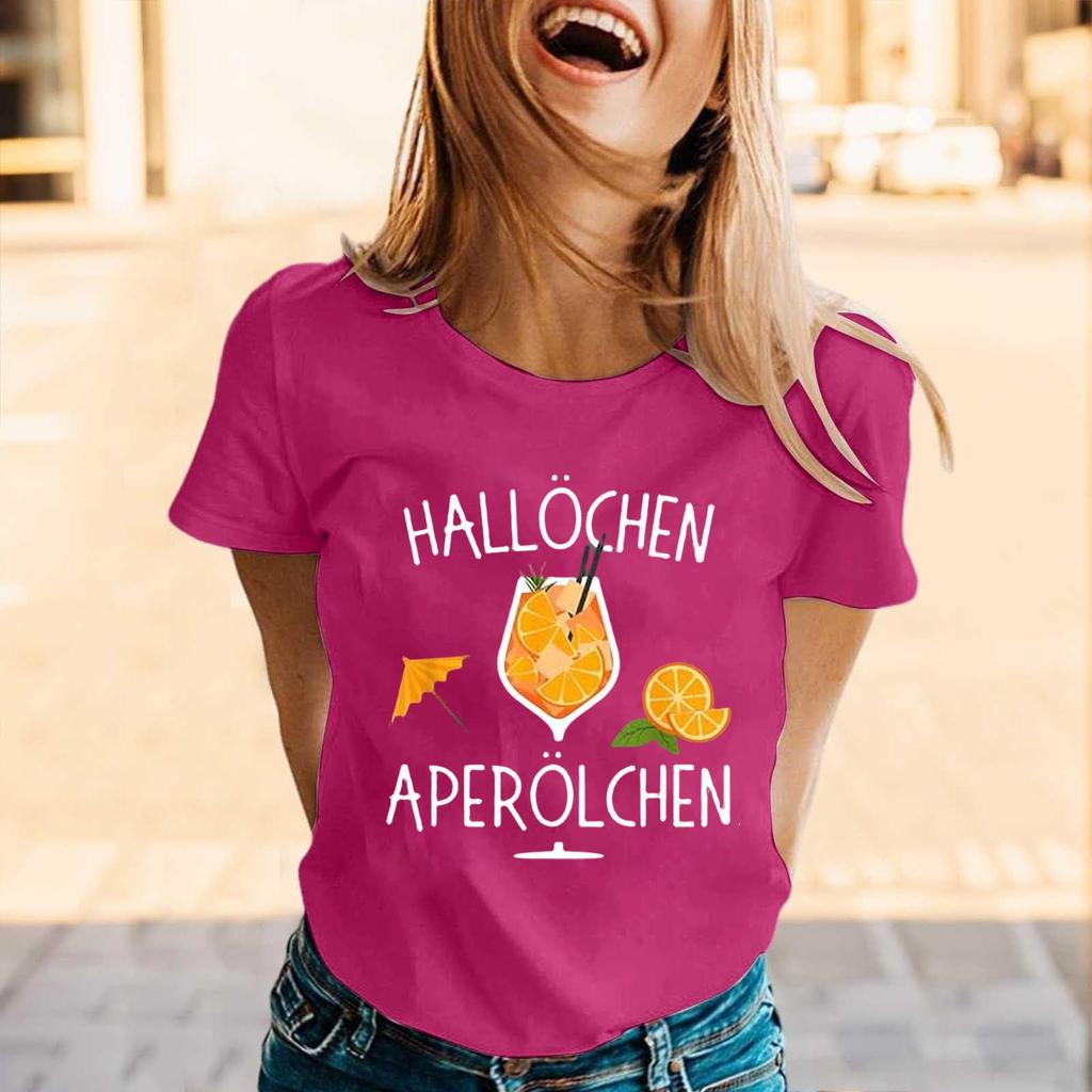 Summer Party Travel Short-sleeved T-shirts and Shirts, Weekend Casual Loose Vacation Shirts