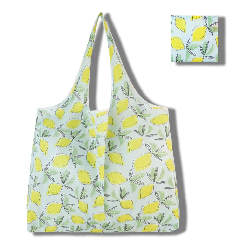 Eco-Friendly Large Capacity Foldable Tote Bag - Creative, Portable, Printed, and In Stock