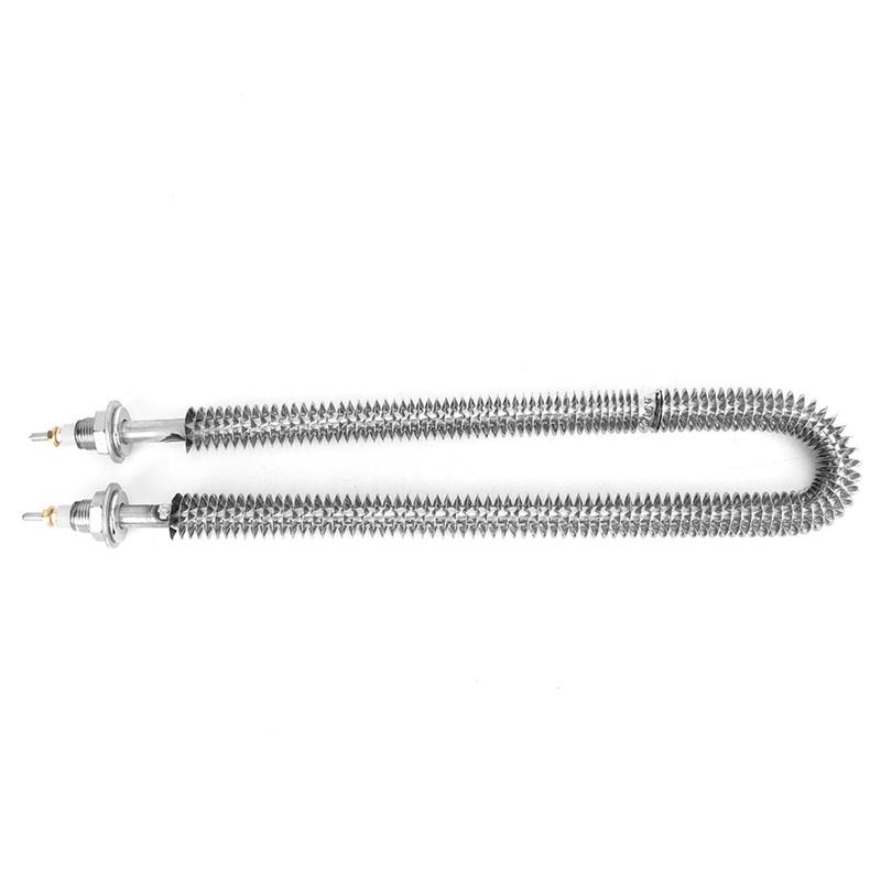 Finned Heat Pipe Heating Pipe U Shape Heat Pipe U Type Finned Electric Heat Pipe Stainless Steel Fin Heating 220V 1.5kW