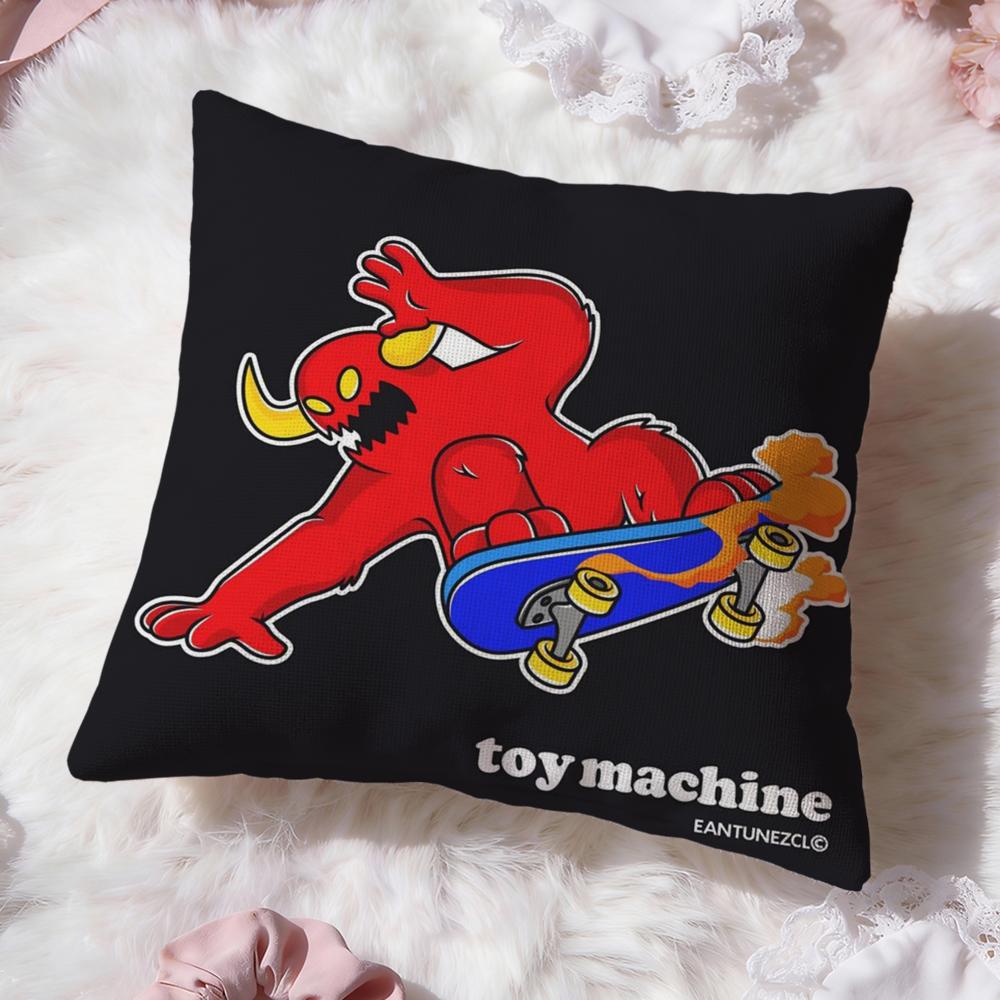 Fashion TToy Machineer Cushion Cover Soft Washable Pillow Case Multi-Scene for Couch Bed Travel Office Use