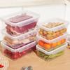 Food Storage Box Transparent Storage Container Fridge Organizer Microwave Safe Fresh-Keeping Sealing Box Kitchen Food Dispenser