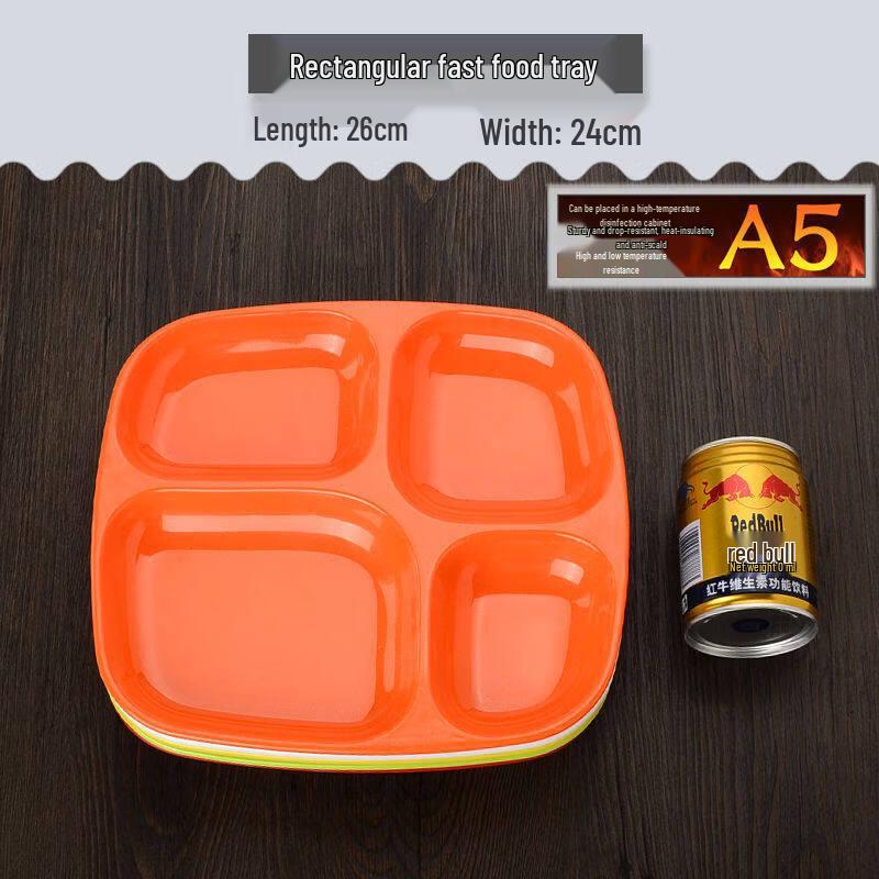 

A5 Melamine Four-Compartment Dinner Plate