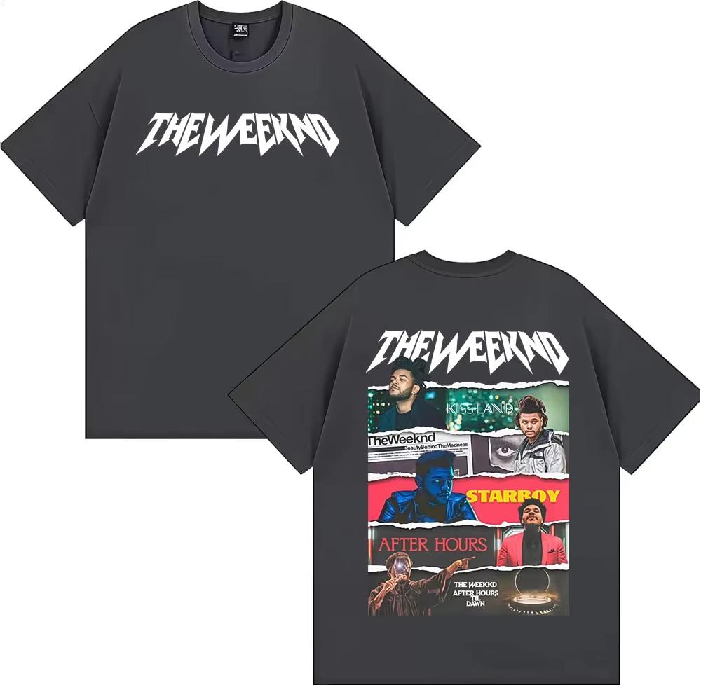 2026 HOT SALE The Weeknd After Hours Til Dawn Tour Unisex T-Shirt Harajuku Hip Hop High Street Style Unisex Fashion Women and Men T-shirt Short Sleeve