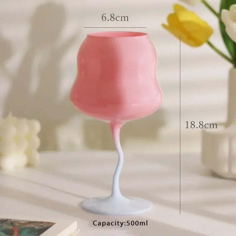 

Cutelife Винтажный цветной бокал для вина, бокал для кухни, ресторана, вечеринки, большой емкости, домашний декор, бокал для шампанского, виски, посуда для напитков 500ML