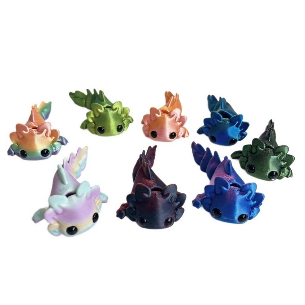 

8pcs Colorful Salamander Figurine Funny Mini Salamanders Ornaments Holiday Gifts 8Pcs Random