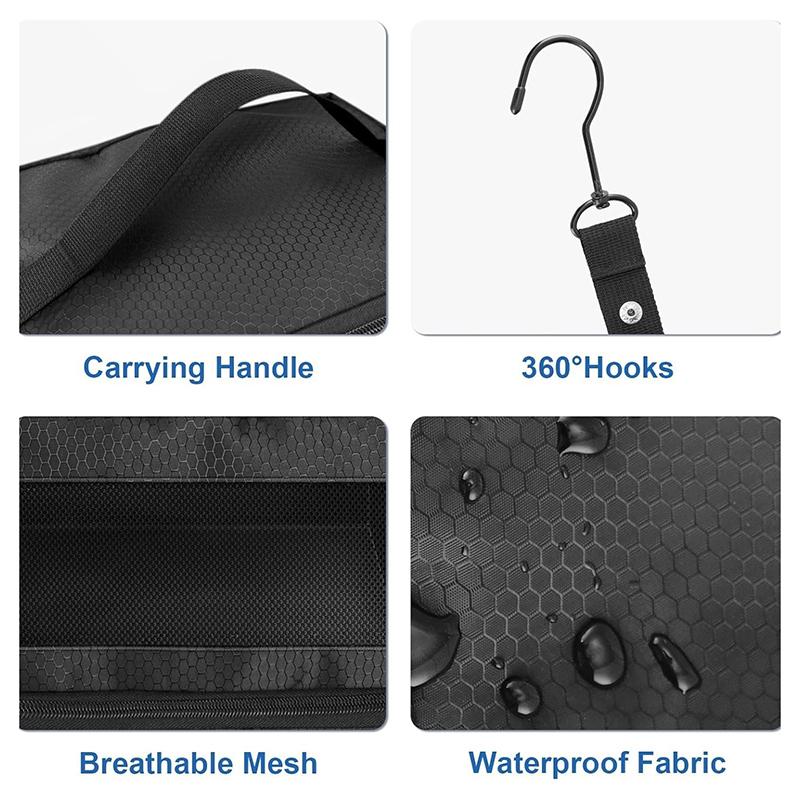 Suitcase Organizer High-Capacity Travel Luggage Organizer Hanging Shelve Packing Cube Closet Collapsible Hanging Storage Bags