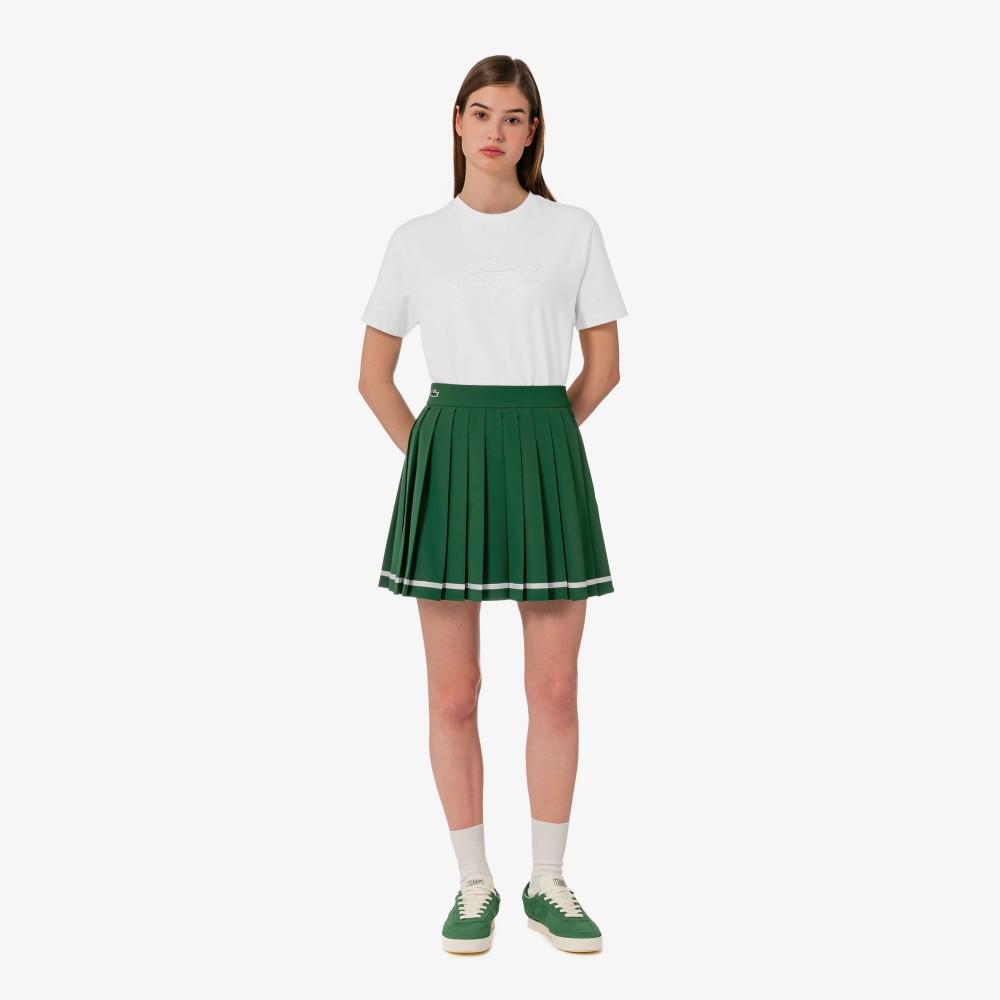 [lacoste] Women's Lace Croc T-Shirt TF600E-56G70V