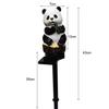 1 Pcs Solar Led Light Outdoor Solar Lights Panda Waterproof Outdoor Statue Lamp LED Lawn Ground Animal Lamps Garden Decoration