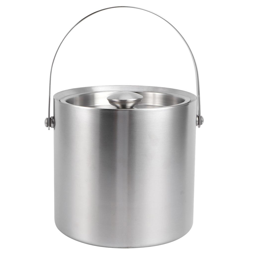 3L Ice Bucket with Lid Portable Double Wall Wine Ice Barrel for Bar Hotel Party Use