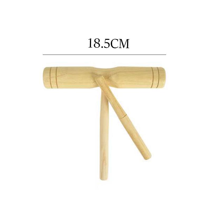 Hudební nástroje pro děti Hračky Mini Dřevěný Kočárek pro miminka Příslušenství Tleskací tabulka Barva dřeva Zvonek Pískací kladívko Zvuk TMZ