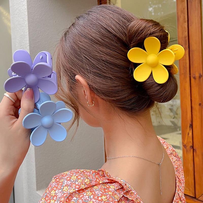 Sweet Flower Claw Clip Fashion Shark Clamp Hair Clip Large Hairpins Barrettes For Women Ponytail Headwear Girls Hair Accessories