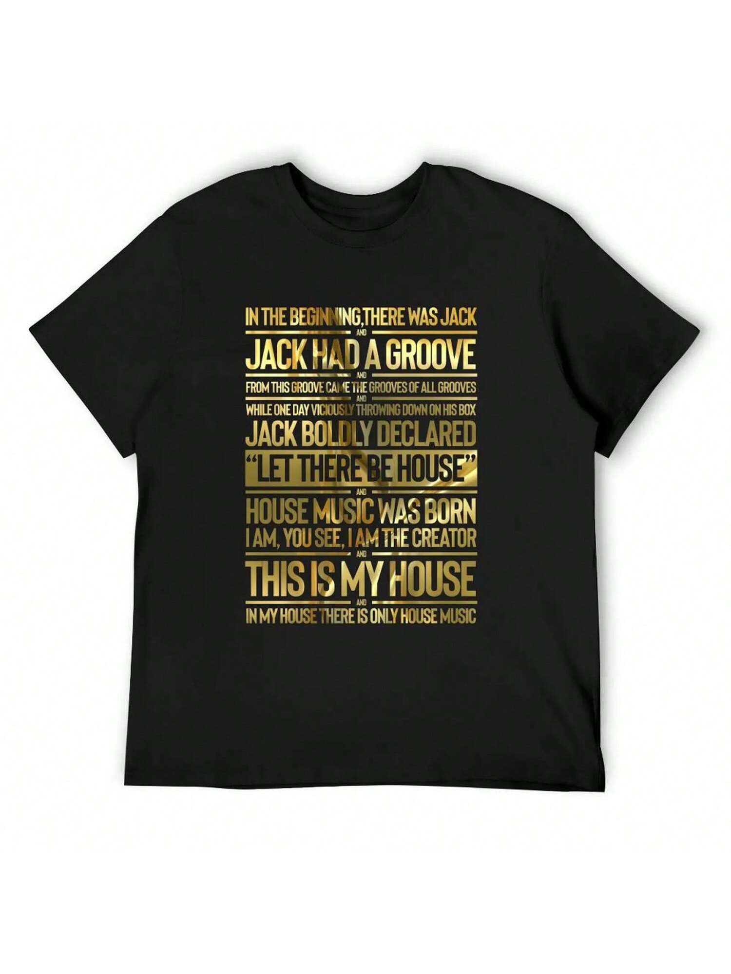 JACK HAD A GROOVE Gold - House Music Collector Edition T-Shirt Shirts Graphic Tees Valentines Clothes Clothing For unisex S разноцветный