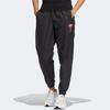 Adidas Originals Trefoil Flower Logo Embroidered Cuffed Casual Sports Pants Women Bottoms Black HP0081