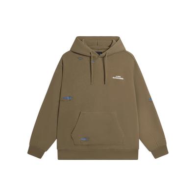 Li Ning Skateboard Series Schriftzug Kapuzenpullover Unisex Sweatshirt Fuchsbraun AWDS907-3