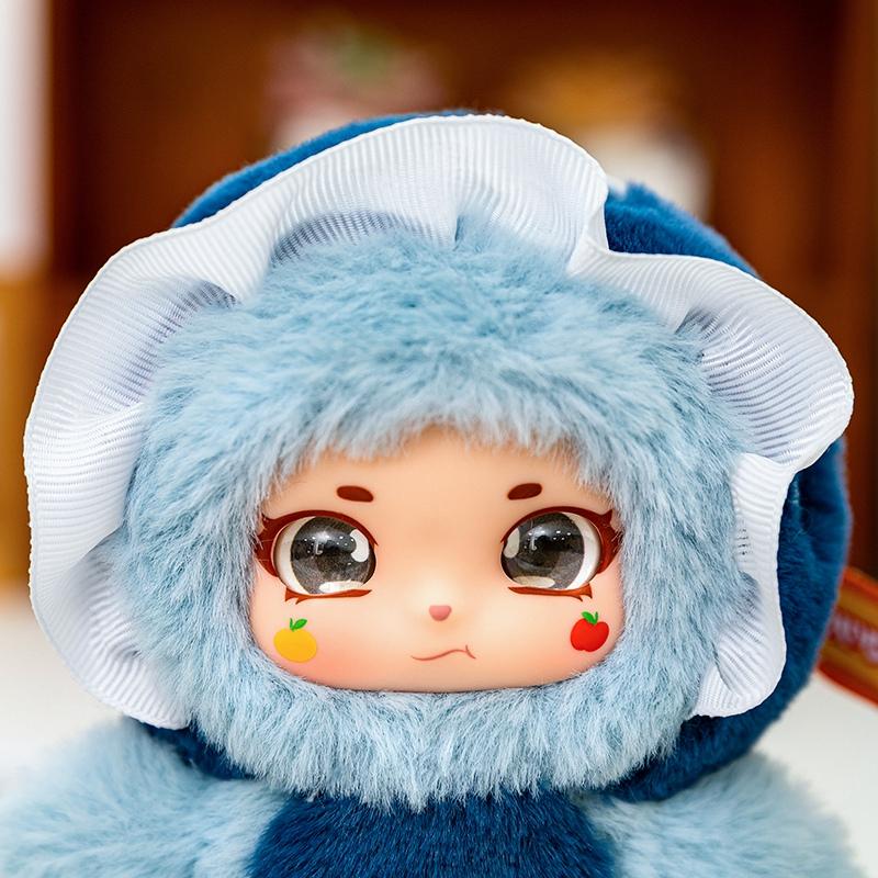 14cm Mushroom Girl Vinyl Plush Toys Cute Fungi Fairy Stuffed Doll Soft Kawaii Forest Toy for Kids Creative Gifts Bag Pendant
