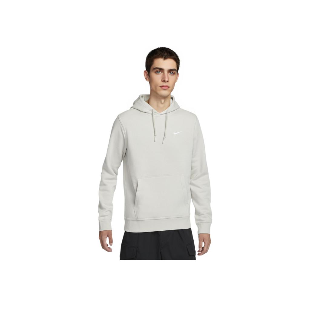 Nike Comfortable Casual Soft Fleece Warm Hooded Pullover Sweatshirt Men Sweatshirt Light-Bone White 623453-072