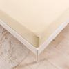 Simple Fitted Sheet Pure Color Polyester Soft Fabric For Bedroom Bed Linen